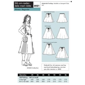 Onion 3021 Sl-om nederdel med vidde